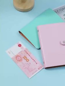 BECORATE A6 100 Days Envelope Challenge Budget Binder Money Savings Notebook Cash Storage Book Large capacity
