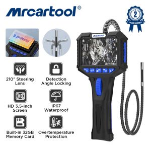 MRCARTOOL N150 กล้องตรวจความสะอาดฟันเอ็นโดสโคปแบบมีข้อต่อสองทิศทางหมุนได้210 ° พร้อมเลนส์ขนาดเล็ก6.2มม. กล้องบอร์สโคป1ล้านเอชดี