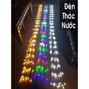BỘ ĐÈN THÁC NƯỚC - NHÁY MÀNH 8 CHẾ ĐỘ NHÁY [DÀI 3M 10 SỢI] đèn led rèm