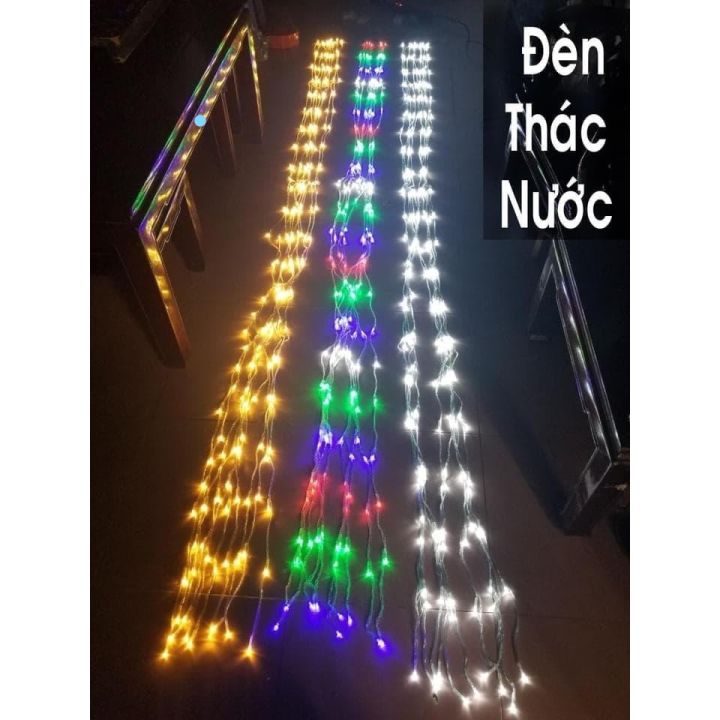 BỘ ĐÈN THÁC NƯỚC - NHÁY MÀNH 8 CHẾ ĐỘ NHÁY [DÀI 3M 10 SỢI], đèn led rèm