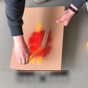 Masking Tape 50 Metres Orange Color For Automotive Painting Nitto Tape Quality / 3M 233+ Tape