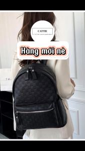 Balo Da Thời Trang Balô da Lv Da Pu Cao Cấp Balo mc Cặp Đi Học Đi Chơi Balo Đựng Laptop 14 Inch CATTIE CB027
