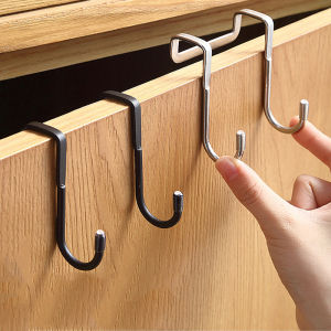 1 móc treo đồ hình chữ U bằng thép không gỉ 304 đa năng tiện dụng cho gia đình gắn sau cửa nhà bếp/ nhà tắm