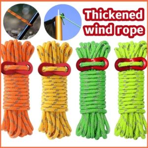 4M Reflective Guyline Tent Rope: Multifunction Paracord for Outdoor Adventures