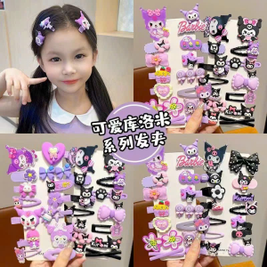 Set kẹp tóc Kuromi 14 chi tiết siêu dễ thương mẫu kẹp tóc hottrend mới nhất 2024