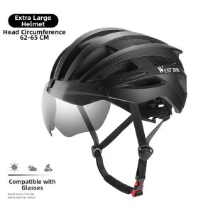 West Biking | Large Size Cycling Helmet with Visor Ventilated