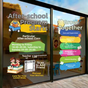 Enrollment Advertisement & Decorative Window Stickers