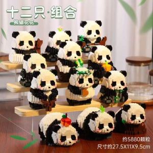 Đồ Chơi Xếp Hình Hạt Nhỏ Panda Giáo Dục Trẻ Em Đồ Chơi Lắp Ráp Kích Thích Trí Tuệ Cho Các Tổ Chức Mẫu Giáo Quà Tặng Phù Hợp Cho Mọi Lứa Tuổi