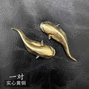 จิตรกรรมโลหะผสมไทจิ ตุ๊กตาปลาทองแดงแท้ขนาดเล็ก ชุดเครื่องประดับตกแต่งสำหรับโต๊ะทำงาน วัสดุอื่นๆ