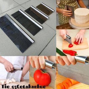 Scraper Pemotong Adonan Kue Roti Fondant Set Comb Scraper Dekorasi Kue slice/pengrata adonan Stainless/alat potong sayur buah terbaru murah