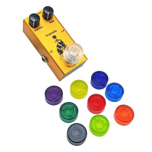 5/10Pcs/pack Electric Guitar Effect Pedal Foot Nail Cap Amplifiers Candy Color Foot Switch Toppers Knob Accessories 2.4cm