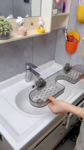 Bathroom Shelf Suction Cup Wall Mount Shower Shelf Over Faucet Sink Rack Shampoo Holder No Drill Drain Basket Bathroom Organizer