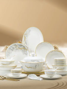 TAOYI | Elegant Chinese Jingdezhen Bone China Dinnerware Set
