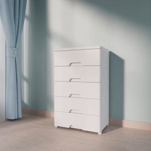 Animacos 48CM Loker Plastik Lemari Plastik Lemari Pakaian Laci Plastik Kabinet Drawer Storage Cabinet Gandakan daya dukung(SLCTG)*