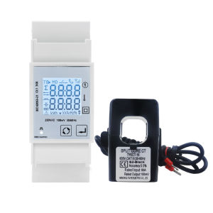 Tac2100ct một pha điện đồng hồ đo năng lượng 30V RS485 xung/modbus đầu ra đo kWh V một P f PF wattmeter