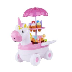 BABYSHOME | Simulated Ice Cream Cart Toy for Girls 3-6 Years Old