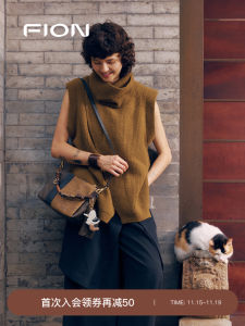 Fion Ladies Pillow Bag New 2025 Summer Vintage Artistic Style Single Shoulder Crossbody Bag Soft Leather Daily Use