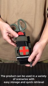 TOPTACPRO Tactical Tourniquet & Scissor Holder Tactical Tourniquet Pouch MOLLE EMT Multi-function Tool Pouch 8525