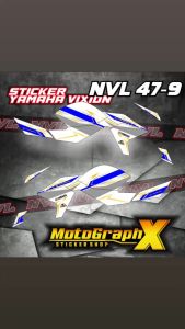Striping Premium New Vixion Lightnig / Terlaris Sticker New Vixion Lightnig NVL 47 PREMIUM