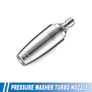 Turbo Nozzle Pressure Washer Tip 360° Rotating Pressure Washer Nozzle with 1/4" Quick Connector Orifice 4.0/3.0 Stainless steel