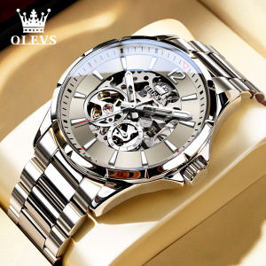 OLEVS | Mens Mechanical Watch with Hollow Design and Luminous Feature