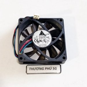 Quạt 7Cm dày 1.5Cm / Điện áp DC 12V Loại 3 dây đầu cắm 3 Pin (Quạt tháo LK)