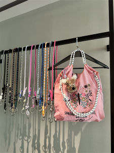 Handwoven Cotton Rope Thin Crossbody Bag Strap Double Buckle Universal Single Shoulder Bag Strap Customizable Style Replacement Belt