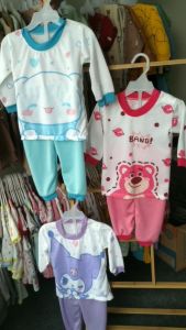 Setelan Baju Bayi Piyama Bayi Panjang BONEKA SERIES POKA SNI 6-18 Bulan ZPY39