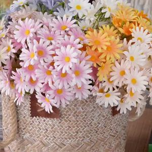 Artificial Flowers Simulation Silk Chrysanthemum Holidays Wedding Bridal Bouquet Home Vases Outdoor Garden DIY Gifts Decorations