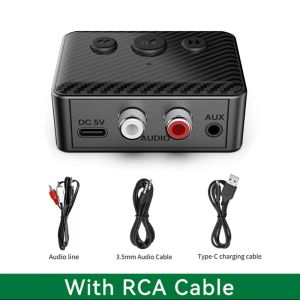 kebidumei | Bluetooth 5.4 Audio Receiver U Disk RCA 3.5mm AUX USB Stereo Music Wireless Adapter With Mic For PC TV Car Kit Speaker Amplifier