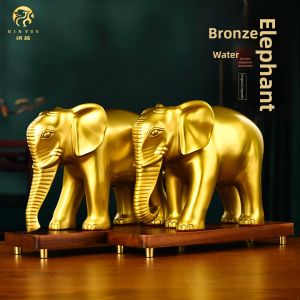 BINYUE | Bronze Elephant Figurines