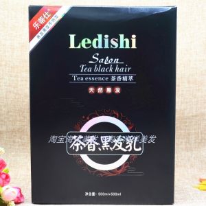 LeDysis Tea Scented Black Hair Dye Plant Based Clear Water Formula No Damage Hair Coloring Cream Self Home Hair Dyeing