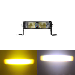 KEVANLY | 2pcs Work Light 1/2/3/4/5 Lens Spotlight Dual Color White Yellow Hi/low Beam Grille Light for Motor Trucks RV SUV UTV Headlight