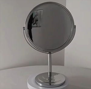 GOOD DAZE Double Sided Rotatable Beauty Mirror | 台式化妆镜子双面旋转|梳妆公主镜 | Cermin Kecantikan Berputar Dua Sisi Good Daze Mirror Stand Makeup Mirror Decor Mirror Desk 化妆镜 Cermin Bulat Cermin Makeup Cermin Meja