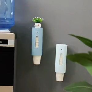 Hộp đựng cốc ly giấy rút bằng nhựa có nắp đậy