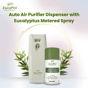Eucapro Purifier Pack - Auto Air Purifier + 2 Metered Spray 170G + 200G Eucalyptus Spray