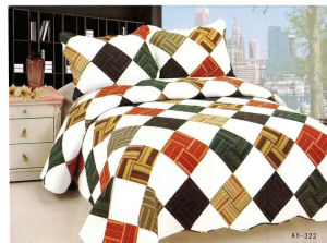 Cotton Washed Padded European Quilted Bed Set