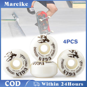 4Pcs Skateboard Wheels 95A Skate Wheels PU Accessories White