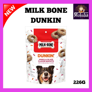 MILK BONE DUNKIN DOG TREATS 226grams 8pcs