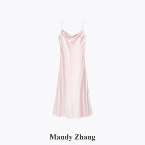 French Style Green Acetate Swing Neck Dress