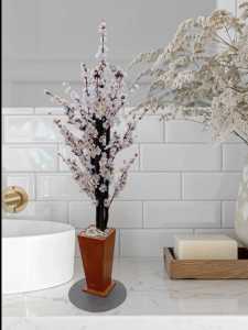 bunga sakura/bunga hias/bunga pojok ruangan/bunga artificial