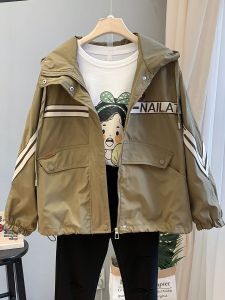 LIYANGANG | Áo Khoác Nỉ Thêu Hoodie Giảm Cân