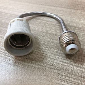 Extended E27 Lamp Head Adapter Socket Converter for Night Light Soft Tube Home Decoration Lighting Accessories