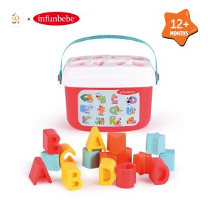 Wel-B Shape Sorter Bucket - เล่นเด็ก เล่นเสริมพัฒนาการ เรื่องของเล่น เรขาคณิต ตัวต่อ จิ๊กซอ