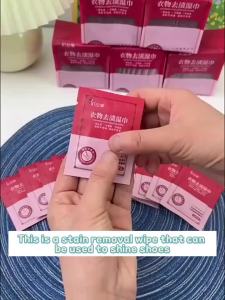 Disposable Clothing Stain Removal Wet Wipes Multi Functional Non Washing Safe Non-Toxic Wipes for Home and Travel Use Wet Wipes