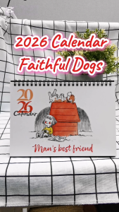 [NEW! 2026 SG READY STOCK] Faithful Dogs 2026 Singapore Desktop Calendar