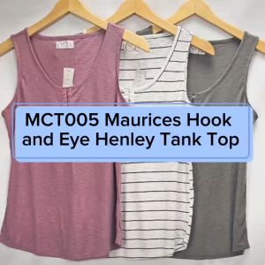 Tanktop Wanita Branded MCT005 Maurices Hook and Eye Henley Tank Top