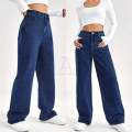 Korean Pants For Women Wideleg Baggy Straight High Waist (Refurbished Random Design). 