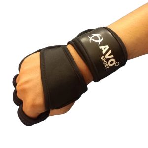 Sarung tangan gym fitness angkat beban antislip crossfit tebal elastis merk avo