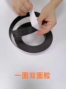 5Rolls Magnetic Strips with Adhesive Self Adhesive Rubber Magnet Tape Strong Flexible Magnet Strip for Fridge DIY Photo Poster Office Rubber Magnets